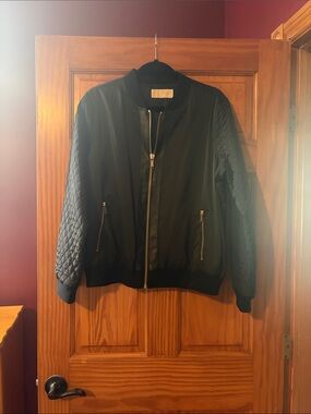 Michael Kors quilted bomber jacket